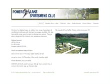 Tablet Screenshot of powerslakesportsmanclub.com